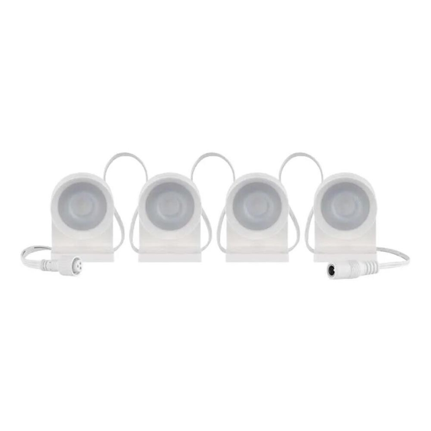 LED RGBIC+CCT Dekorativ slinga med spotlight GoSmart - förlängning 4xLED/7W/230V 85 cm Wi-Fi Tuya