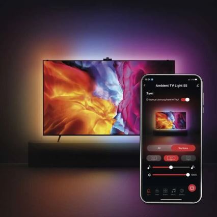 LED RGBIC Dimbar list för TV GoSmart LED/24W/230V 55“