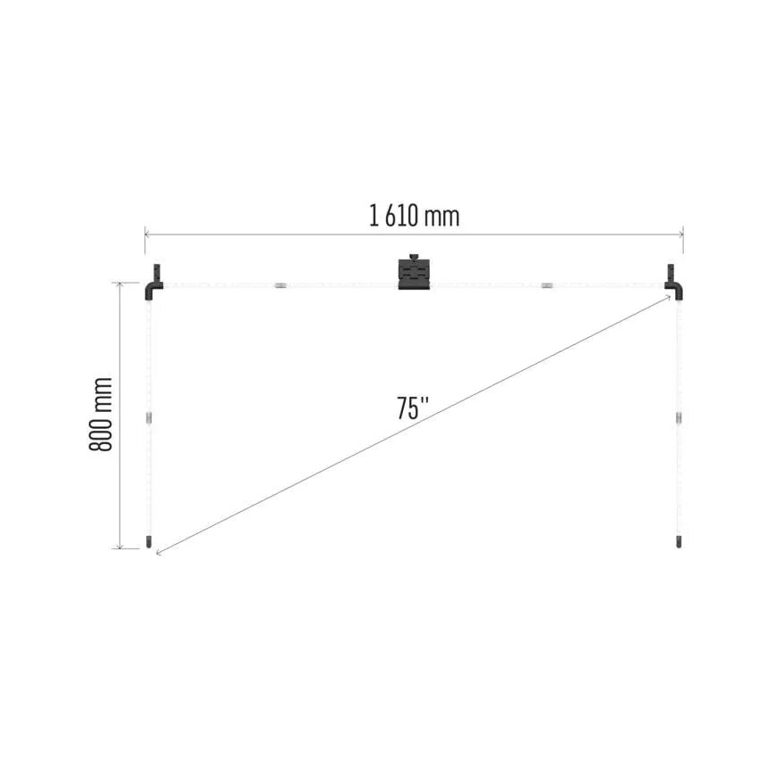 LED RGBIC Slinga för TV GoSmart LED/24W/230V 75“