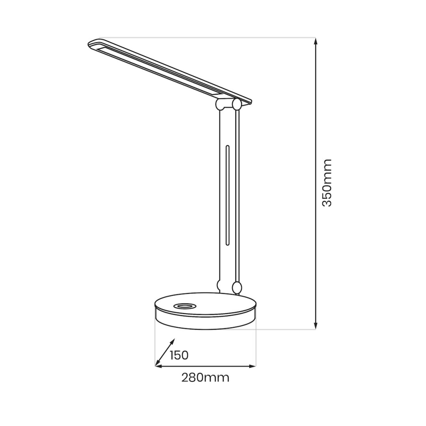 LED RGBW Bordslampa BRUNO LED/5W/5V 3000/4500/6000K vit