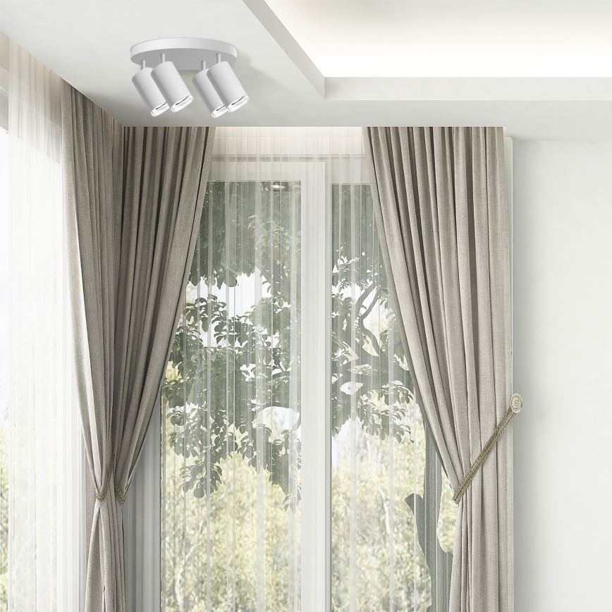 LED RGBW Dimbar Badramp Lampa TURYN 4xGU10/6,5W/230V 2700-6500K Wi-Fi IP44 Vit