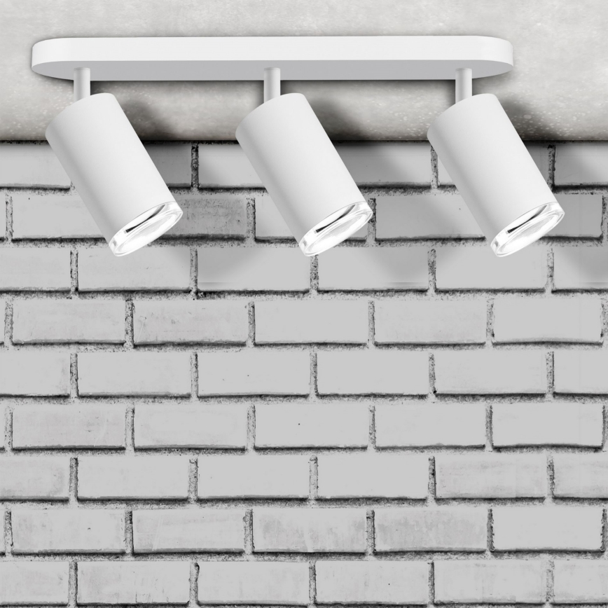 LED RGBW Dimbar badrumsspot TURYN 3xGU10/6,5W/230V 2700-6500K Wi-Fi IP44 vit