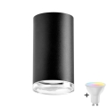 LED RGBW dimbar badrumsspotlight TURYN 1xGU10/6,5W/230V 2700-6500K Wi-Fi IP44 svart