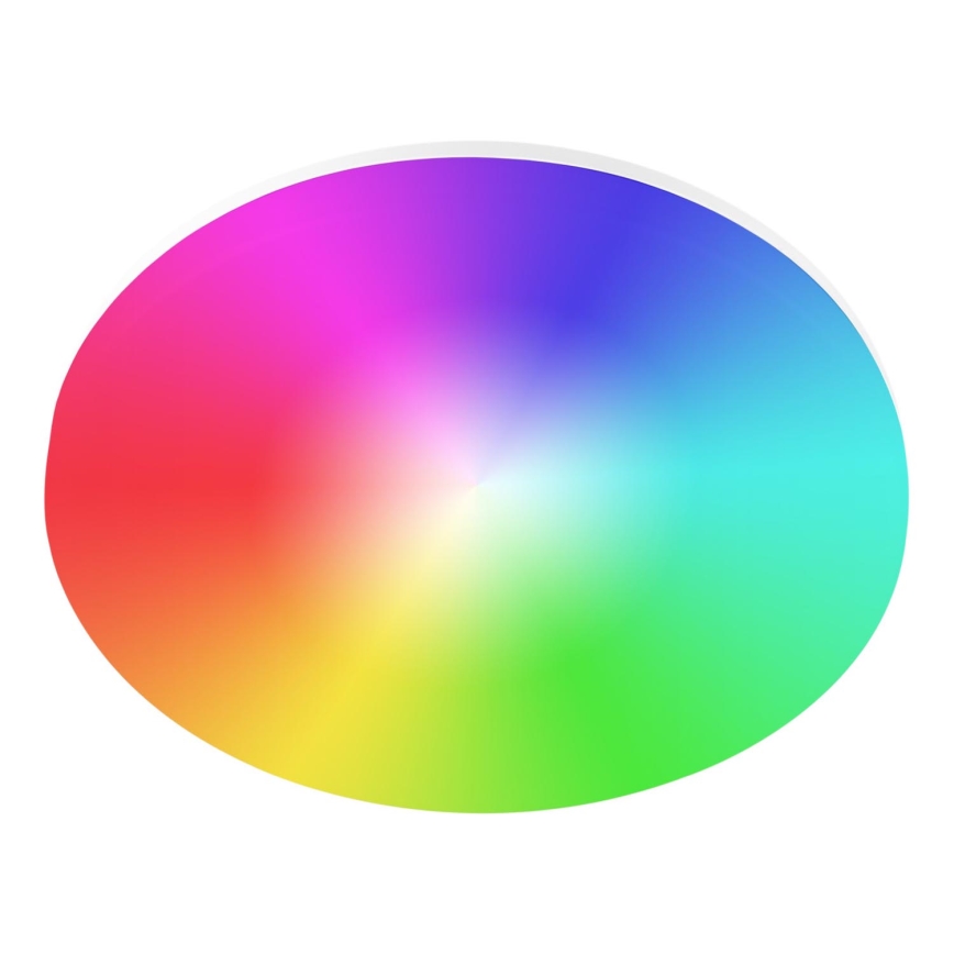 LED RGBW dimbar badrumstaklampa LED/24W/230V 3000-6500K Ø 33 cm IP54 vit Wi-Fi