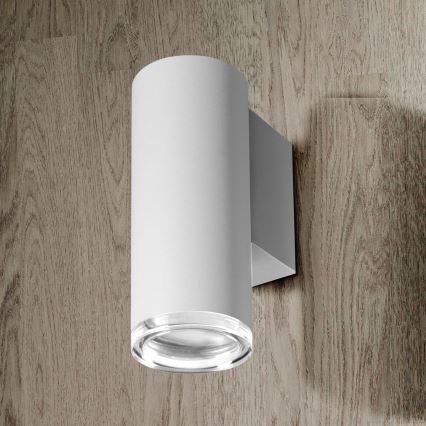 LED RGBW Dimbar badrumsvägglampa TURYN 1xGU10/6,5W/230V 2700-6500K Wi-Fi IP44 vit