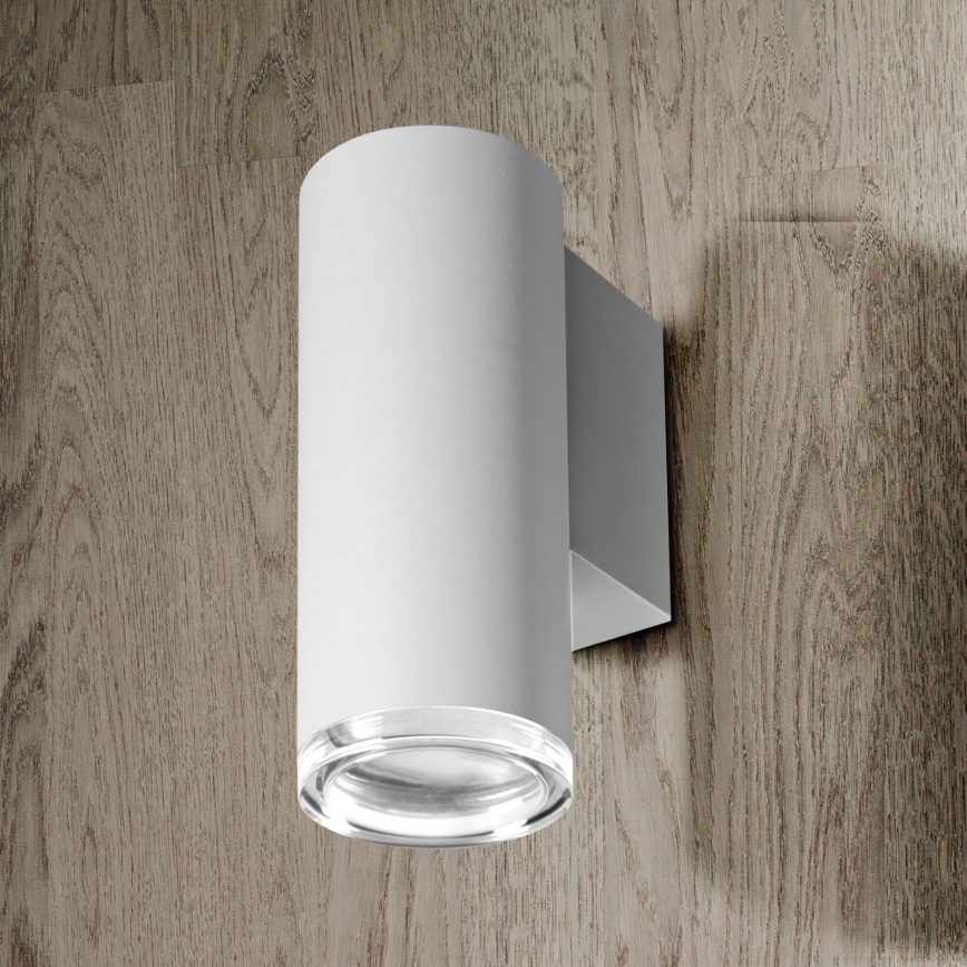 LED RGBW Dimbar badrumsvägglampa TURYN 1xGU10/6,5W/230V 2700-6500K Wi-Fi IP44 vit