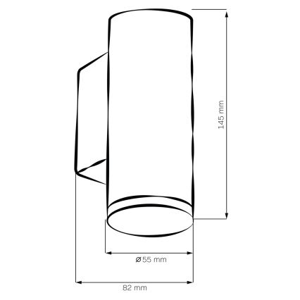 LED RGBW Dimbar badrumsvägglampa TURYN 1xGU10/6,5W/230V 2700-6500K Wi-Fi IP44 vit