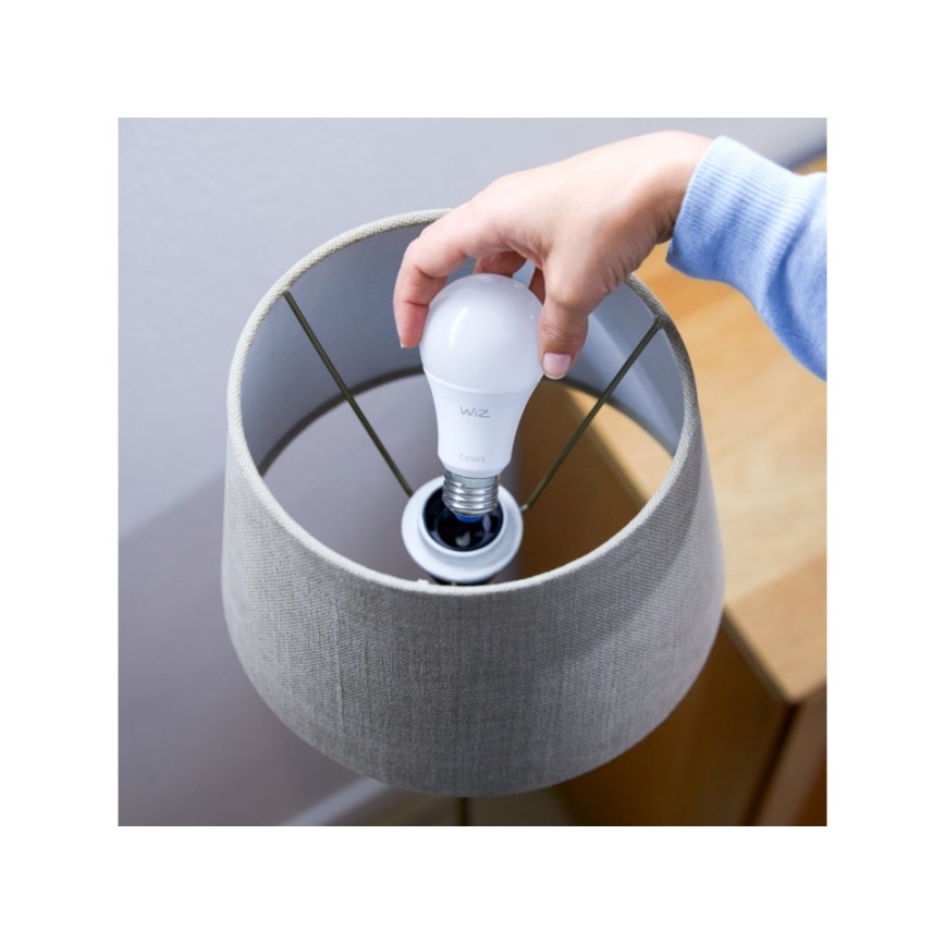 LED RGBW Dimbar glödlampa A67 E27/13W/230V 2200-6500K CRI 90 Wi-Fi -WiZ