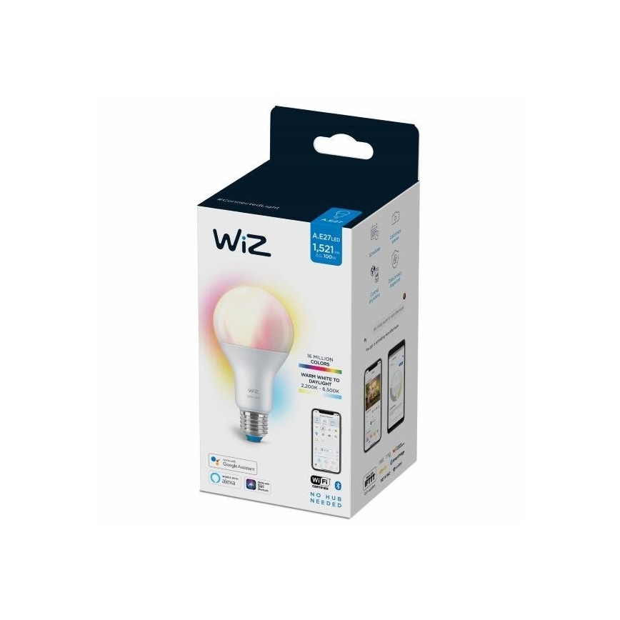 LED RGBW Dimbar glödlampa A67 E27/13W/230V 2200-6500K CRI 90 Wi-Fi -WiZ