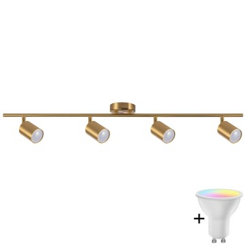 LED RGBW dimbar infälld spotlight GOLDI 4xGU10/6,5W/230V 2700-6500K Wi-Fi guld