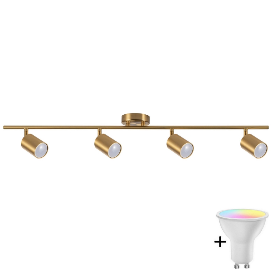 LED RGBW dimbar infälld spotlight GOLDI 4xGU10/6,5W/230V 2700-6500K Wi-Fi guld