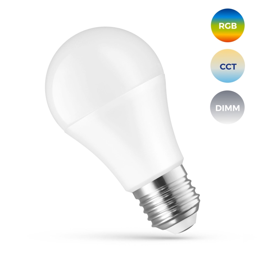 LED RGBW dimbar lampa A60 E27/13W/230V 2700-6500K Wi-Fi Tuya