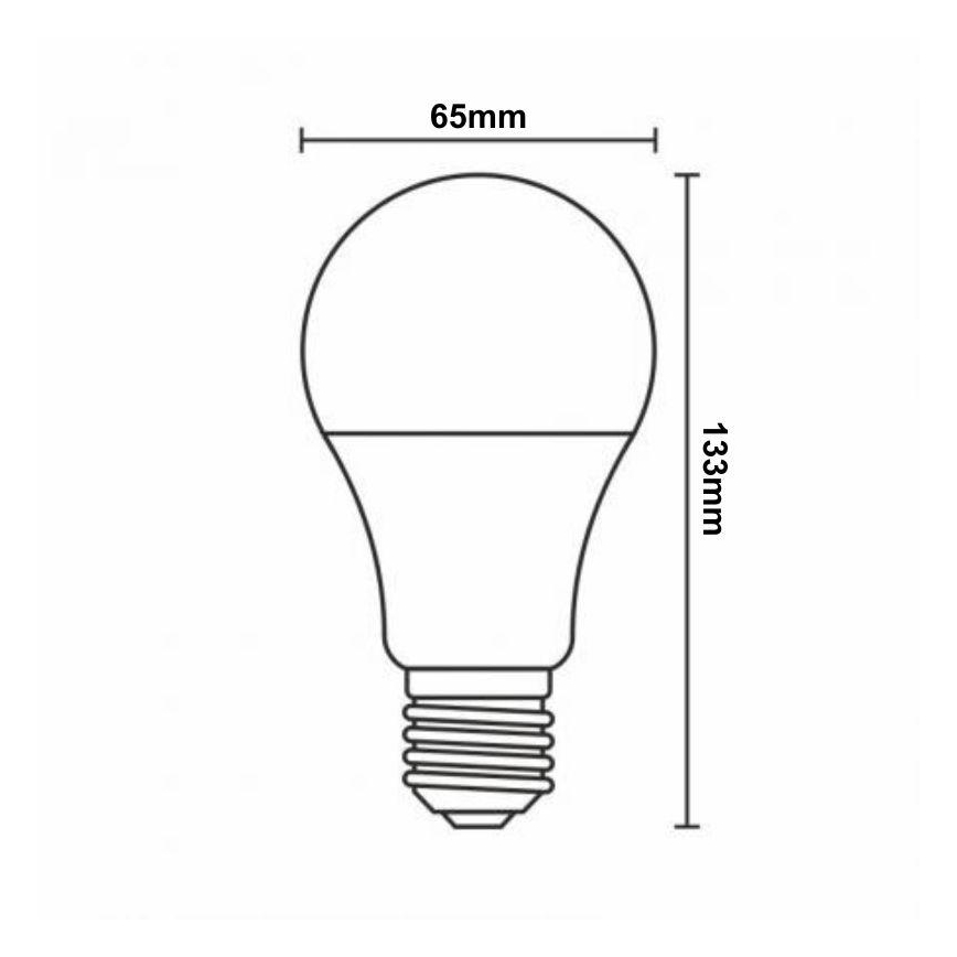 LED RGBW dimbar lampa A60 E27/15W/230V 2700-6500K Wi-Fi Tuya