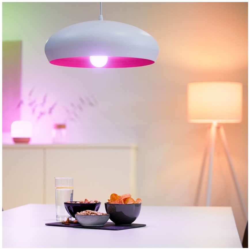 LED RGBW dimbar lampa A60 E27/8,5W/230V 2200-6500K  CRI 90 Wi-Fi + fjärrkontroll - WiZ