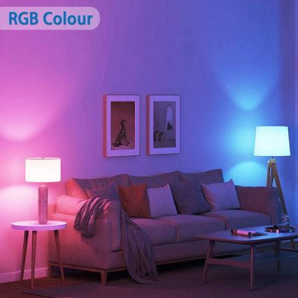 LED RGBW dimbar lampa A60 E27/9W/230V 2700-6500K Wi-Fi - Aigostar