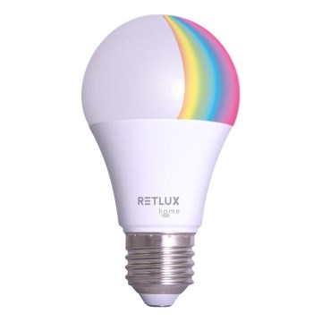 LED RGBW dimbar lampa A60 E27/9W/230V 2700-6500K Wi-Fi Tuya