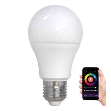 LED RGBW dimbar lampa A60 E27/9W/230V 2700-6500K Wi-Fi Tuya