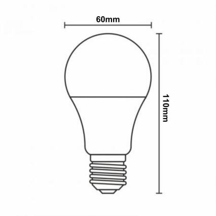 LED RGBW dimbar lampa A60 E27/9W/230V 2700-6500K Wi-Fi Tuya