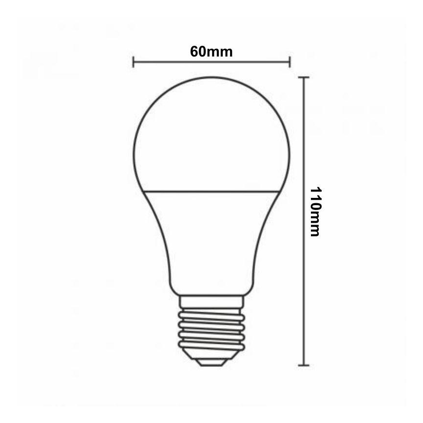 LED RGBW dimbar lampa A60 E27/9W/230V 2700-6500K Wi-Fi Tuya