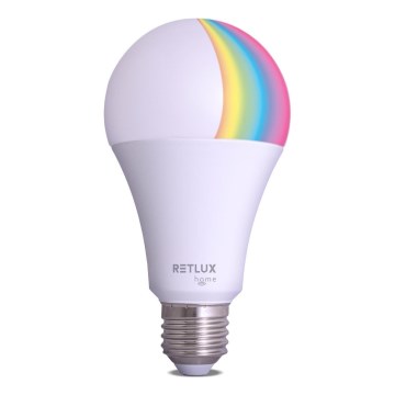 LED RGBW dimbar lampa A70 E27/14W/230V 2700-6500K Wi-Fi Tuya