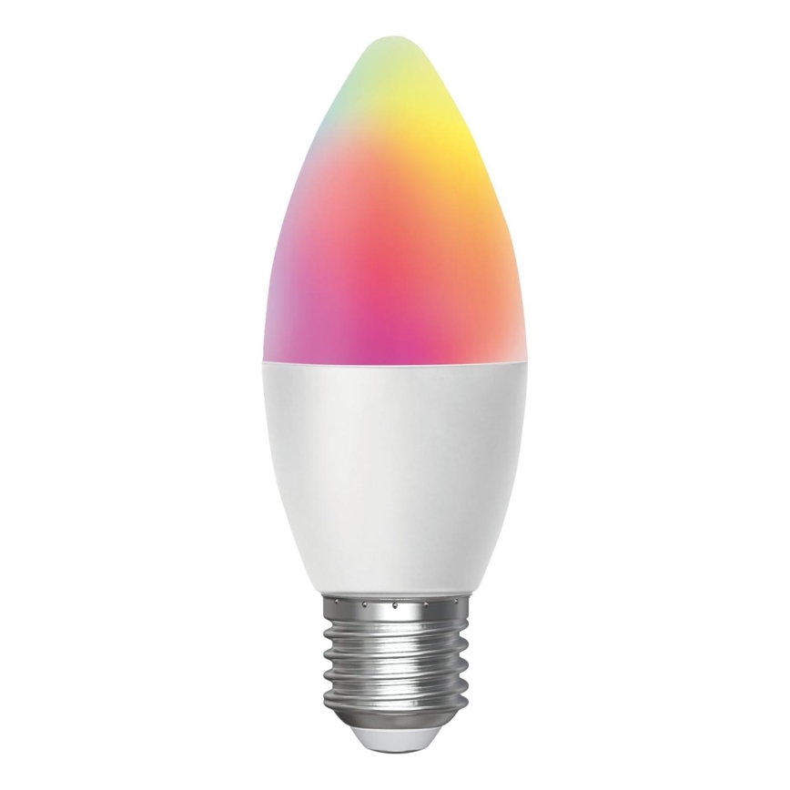 LED RGBW dimbar lampa C37 E27/4,9W/230V 2700-6500K - Aigostar