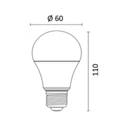 LED RGBW dimbar lampa E27/8,5W/230V 3000-6500K Wi-Fi - Reality