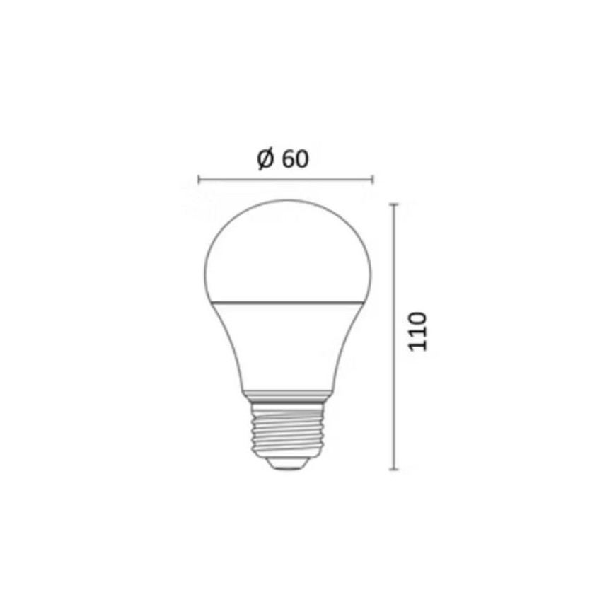 LED RGBW dimbar lampa E27/8,5W/230V 3000-6500K Wi-Fi - Reality