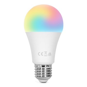 LED RGBW dimbar lampa E27/8W/230V 3000K + fjärrkontroll - Aigostar
