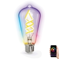 LED RGBW dimbar lampa FILAMENT ST64 E27/4,9W/230V 2700-6500K Wi-Fi - Aigostar