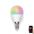 LED RGBW dimbar lampa G45 E14/5W/230V 3000-6500K Wi-Fi - Aigostar