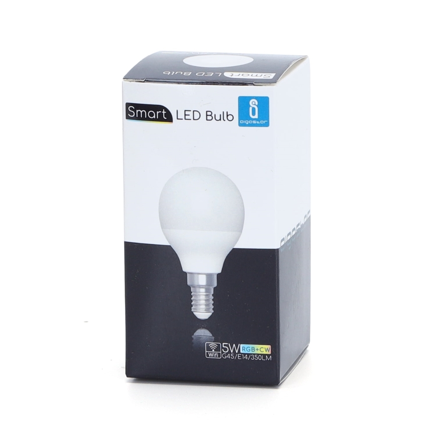LED RGBW dimbar lampa G45 E14/5W/230V 3000-6500K Wi-Fi - Aigostar
