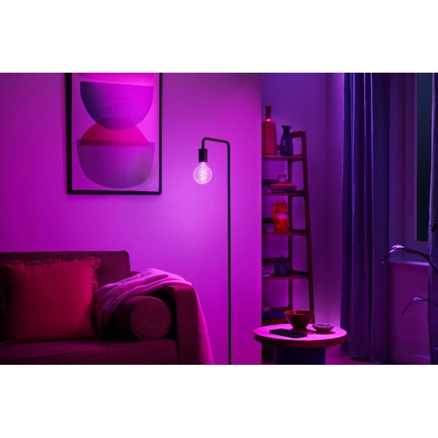 LED RGBW dimbar lampa G95 E27/6,3W/230V 2200-6500K Wi-Fi - WiZ