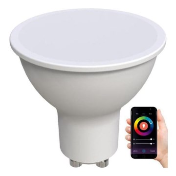 LED RGBW dimbar lampa GU10/4,5W/230V 2700-6500K Wi-Fi Tuya