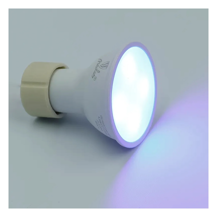 LED RGBW dimbar lampa GU10/4,5W/230V 2700-6500K Wi-Fi Tuya