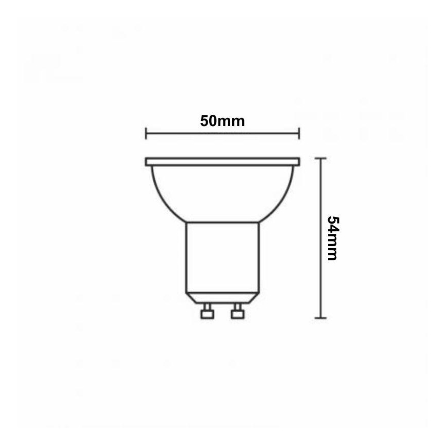 LED RGBW dimbar lampa GU10/4,5W/230V 2700-6500K Wi-Fi Tuya