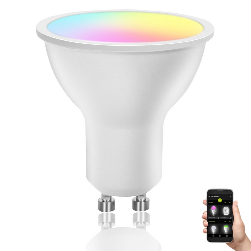 LED RGBW dimbar lampa GU10/4,9W/230V 2700-6500K Wi-Fi - Aigostar