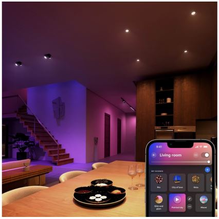 LED RGBW dimbar lampa Philips Hue White And Color Ambiance GU5,3/MR16/6,3W/12V 2000-6500K