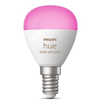 LED RGBW dimbar lampa Philips Hue White And Color Ambiance P45 E14/5,1W/230V 2000-6500K