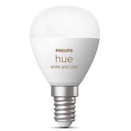 LED RGBW dimbar lampa Philips Hue White And Color Ambiance P45 E14/5,1W/230V 2000-6500K