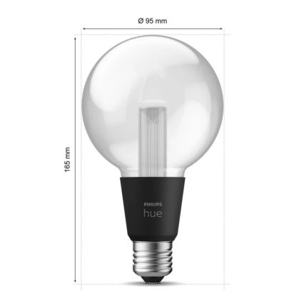 LED RGBW dimbar lampa Philips Hue White And Color Ambiance E27/6,8W/230V 2000-6500K