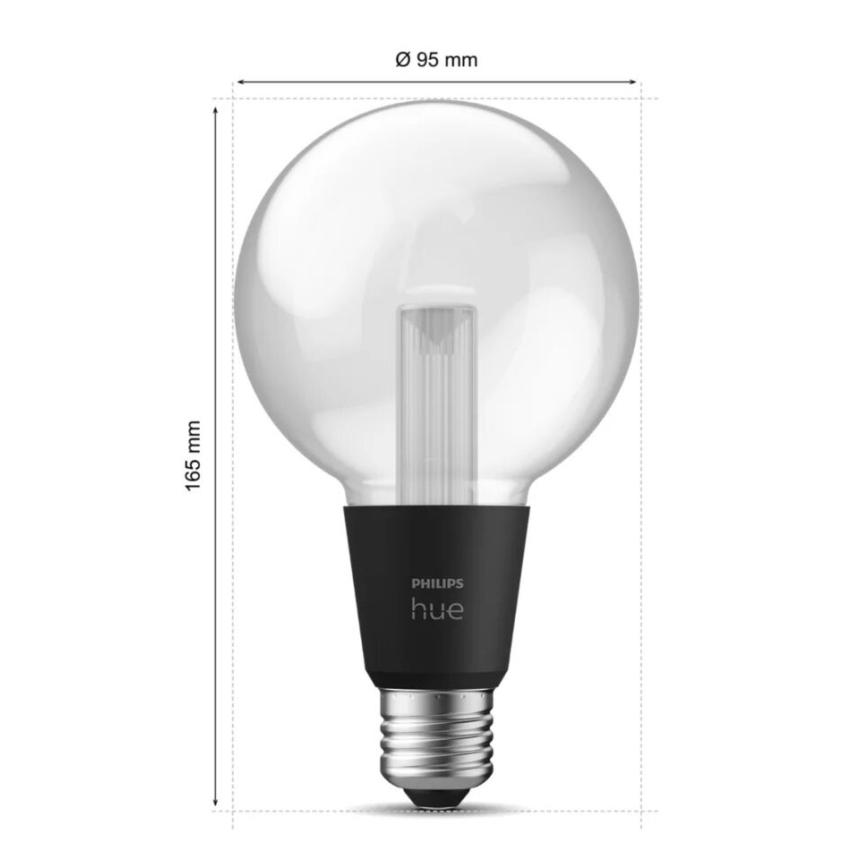 LED RGBW dimbar lampa Philips Hue White And Color Ambiance E27/6,8W/230V 2000-6500K