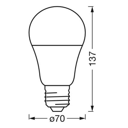 LED RGBW dimbar lampa SMART+ E27/14W/230V 2700-6500K Wi-Fi - Ledvance