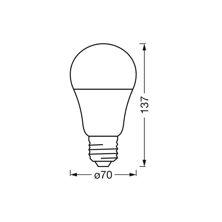 LED RGBW dimbar lampa SMART+ E27/14W/230V 2700-6500K Wi-Fi - Ledvance