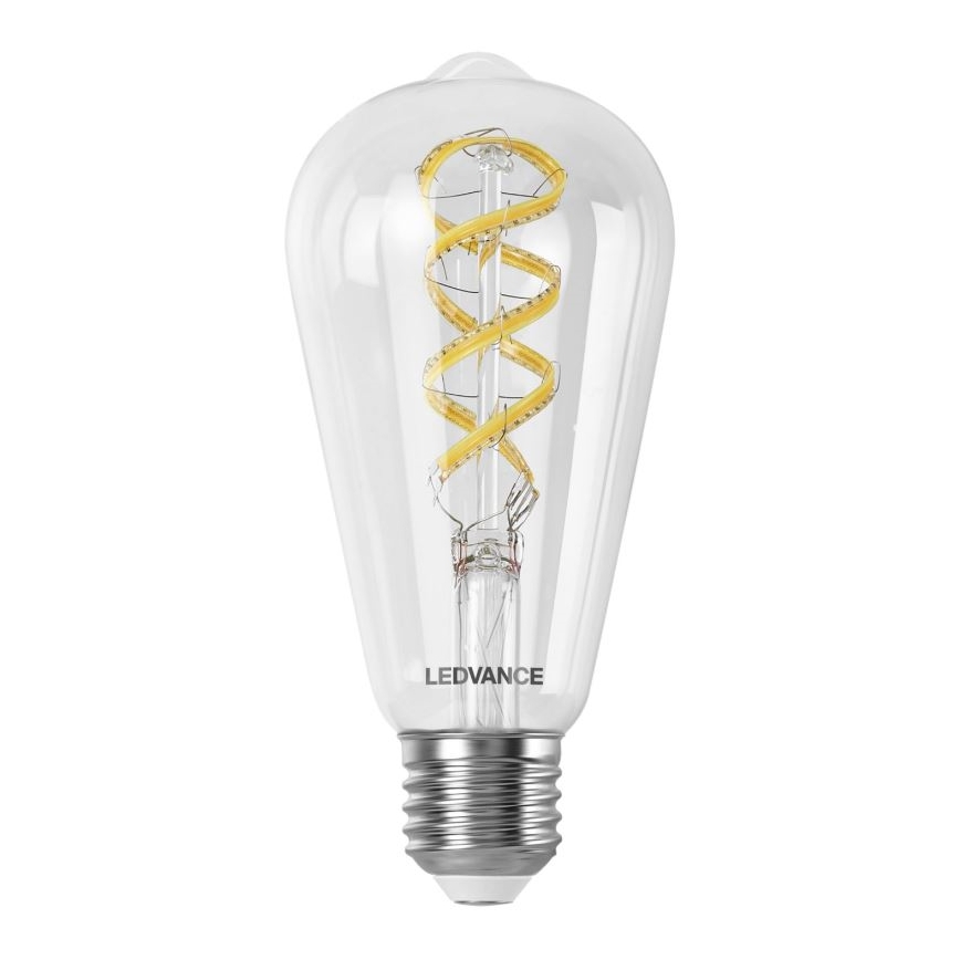 LED RGBW dimbar lampa SMART+ FILAMENT EDISON ST64 E27/4,8W/230V 2700-6500K Wi-Fi - Ledvance