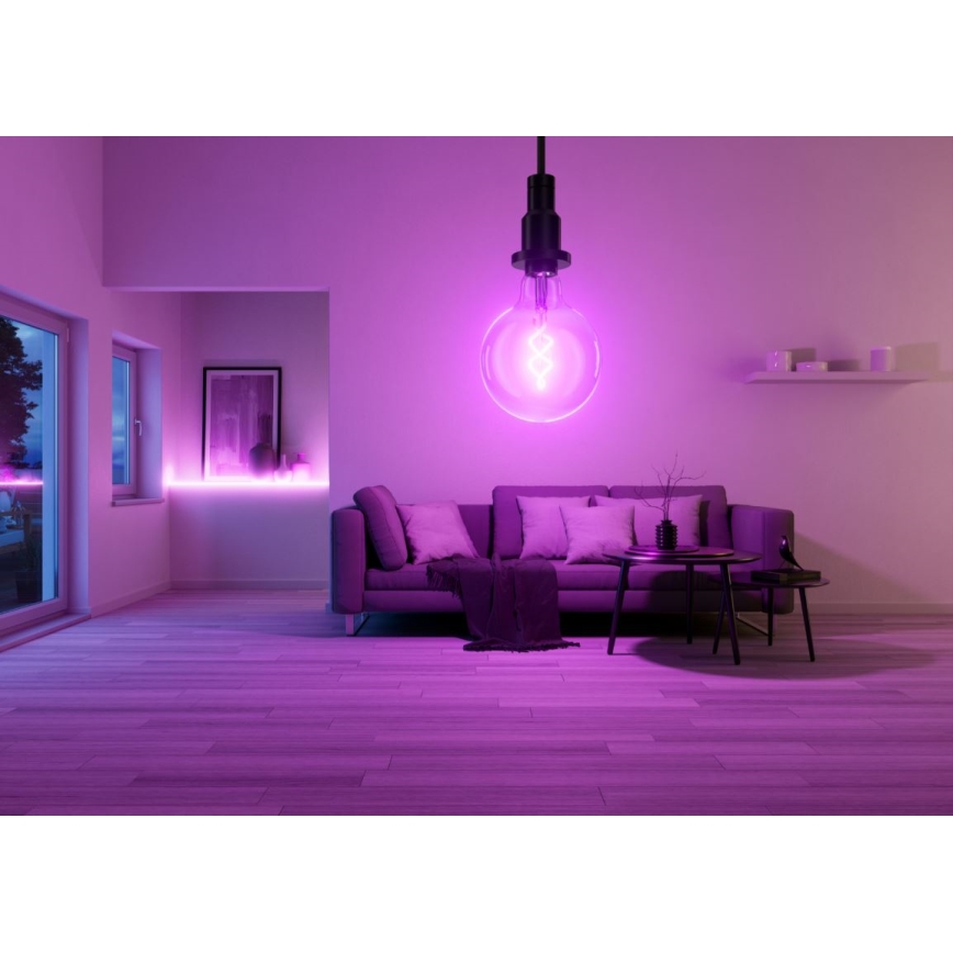 LED RGBW dimbar lampa SMART+ FILAMENT E27/4,8W/230V 2700-6500K Wi-Fi - Ledvance