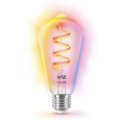 LED RGBW dimbar lampa ST64 E27/6,3W/230V 2200-6500K Wi-Fi - WiZ