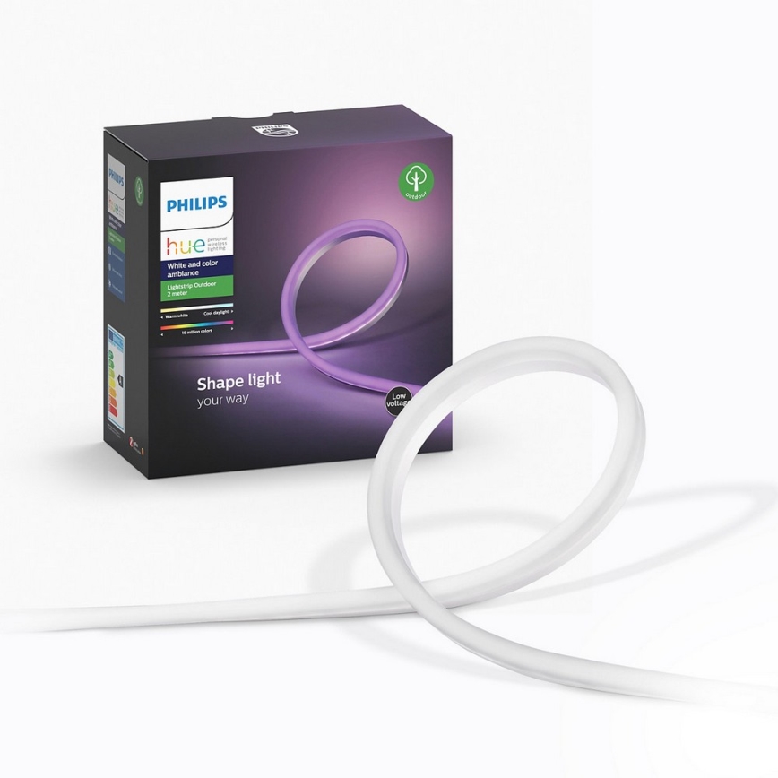 LED RGBW dimbar remsa Philips Hue OUTDOOR STRIP LED/20,5W 2m IP67
