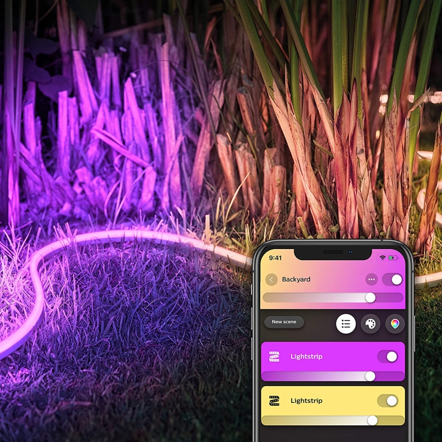 LED RGBW dimbar remsa Philips Hue OUTDOOR STRIP LED/20,5W 2m IP67