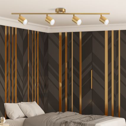 LED RGBW dimbar infälld spotlight GOLDI 4xGU10/6,5W/230V 2700-6500K Wi-Fi guld