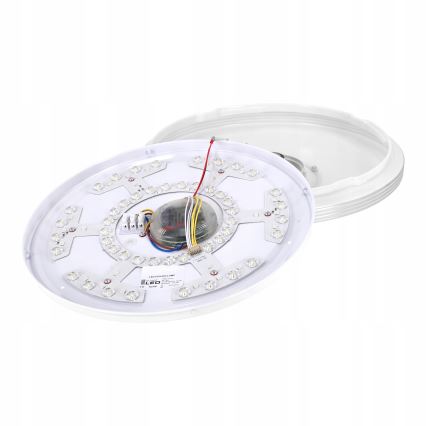 LED RGBW dimbar taklampa med högtalare LED/60W/230V 3000-6000K Ø 40 cm vit + fjärrkontroll